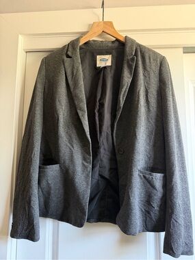 Old Navy Gray Cotton Knit Blazer Size Medium